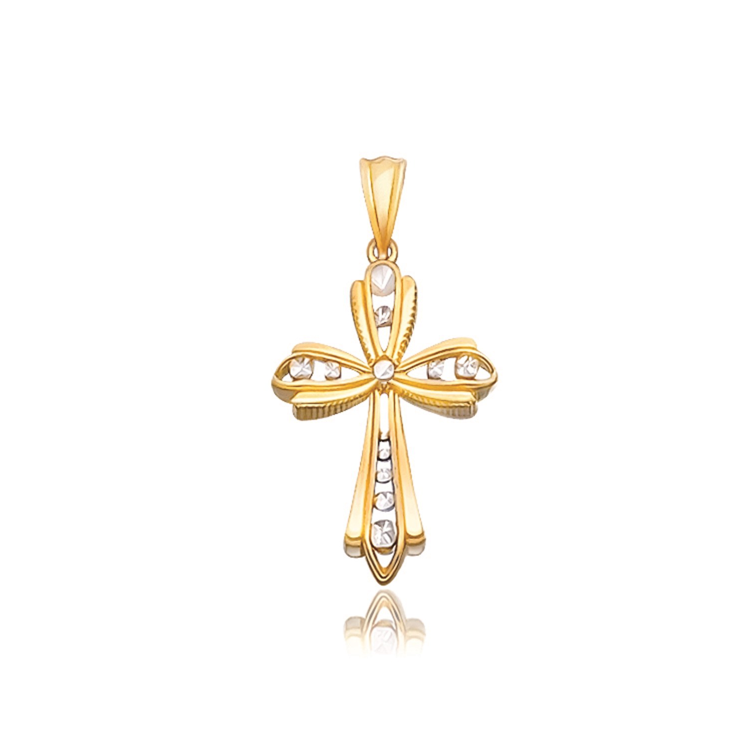 fancy gold cross