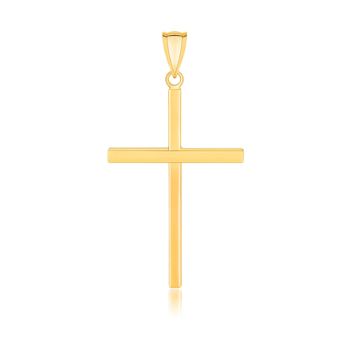 flat cross pendant