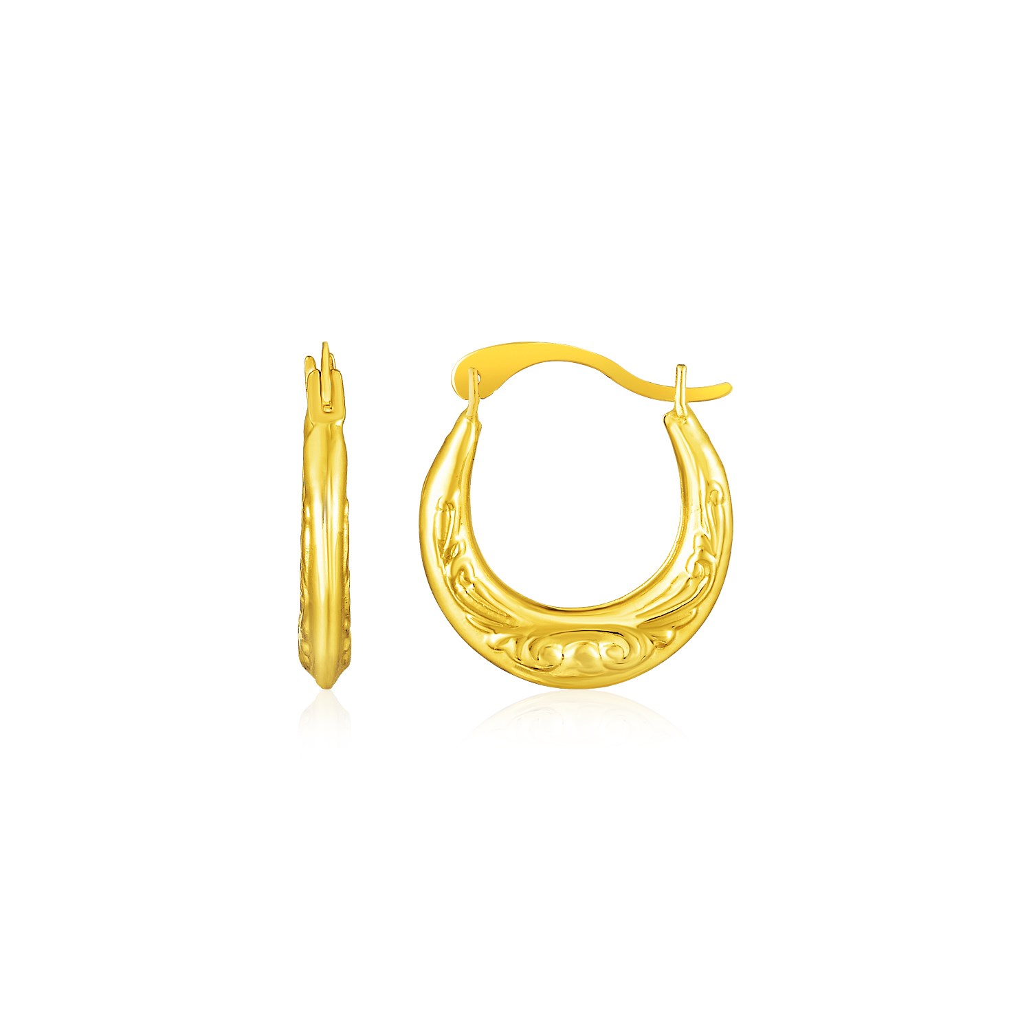 petite gold hoop earrings