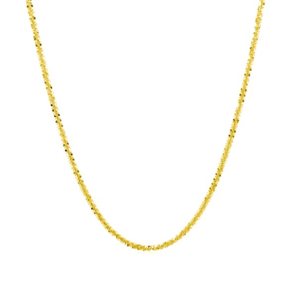 14k Yellow Gold Sparkle Chain 1.5mm - Image 2