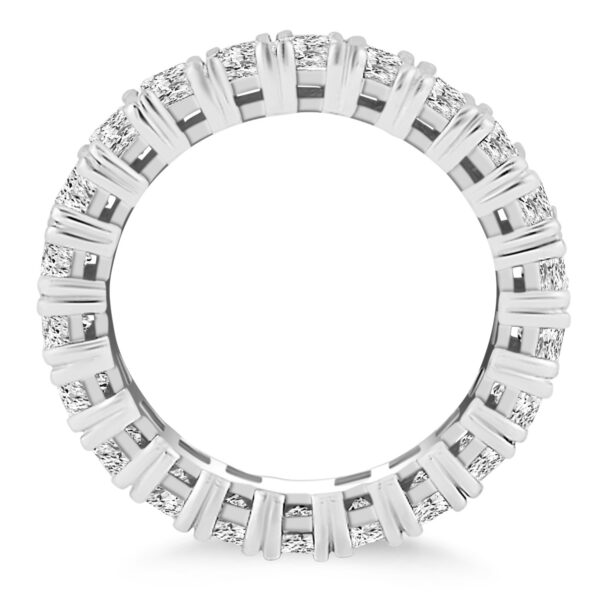 14k White Gold Princess Cut Diamond Eternity Ring - Image 3