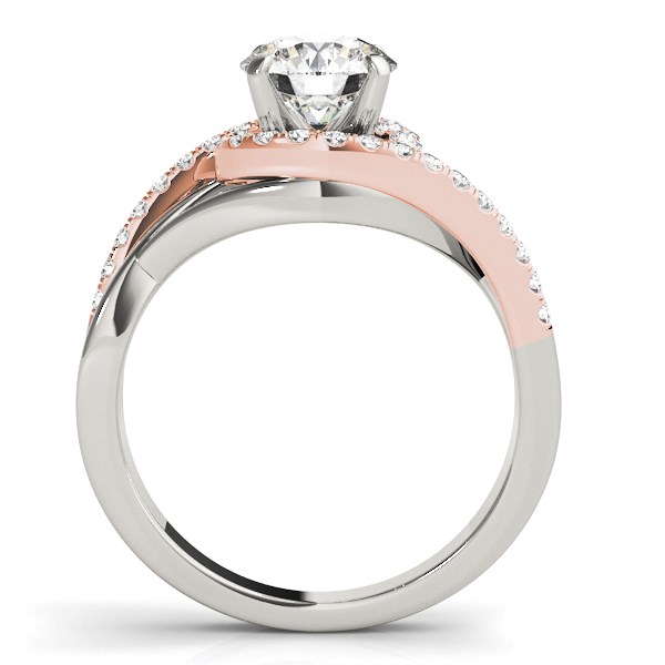 Rose gold bypass on sale ring