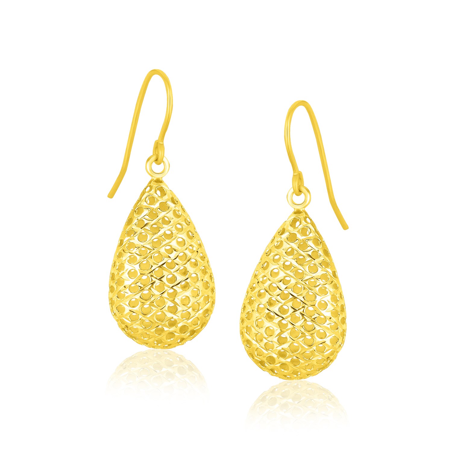 9 Carat Yellow Gold Drop Stud Earrings - Northumberland Goldsmiths