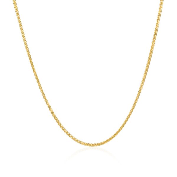 14k Yellow Gold Round Chain 1.2mm - Image 2