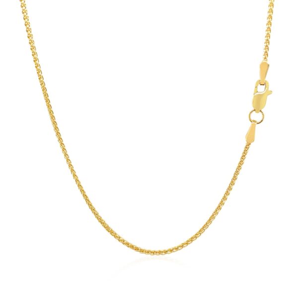 14k Yellow Gold Round Chain 1.2mm - Image 3