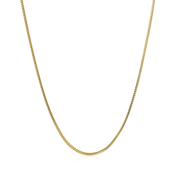 14k Yellow Gold Franco Chain 0.9mm - Image 3