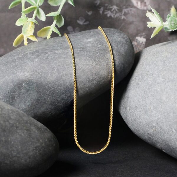 14k Yellow Gold Franco Chain 0.9mm - Image 4