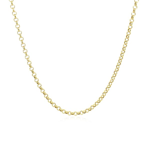 10k Yellow Gold Rolo Chain 1.9mm - Image 2