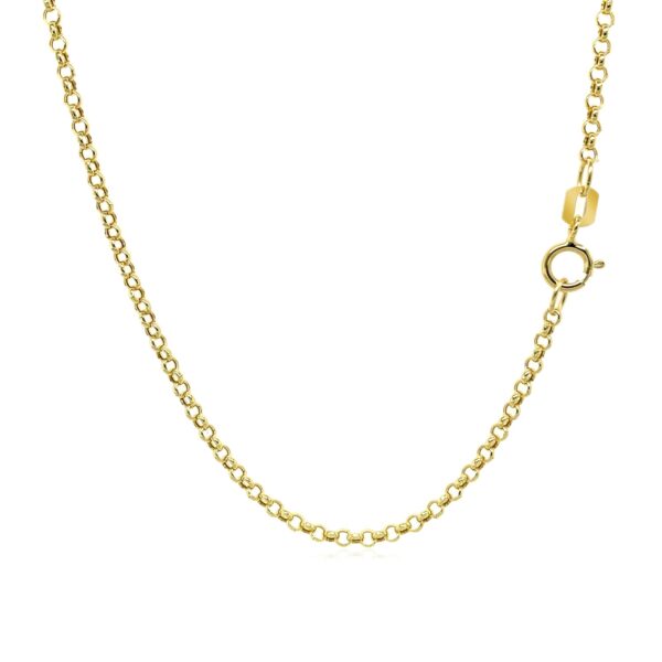 10k Yellow Gold Rolo Chain 1.9mm - Image 3