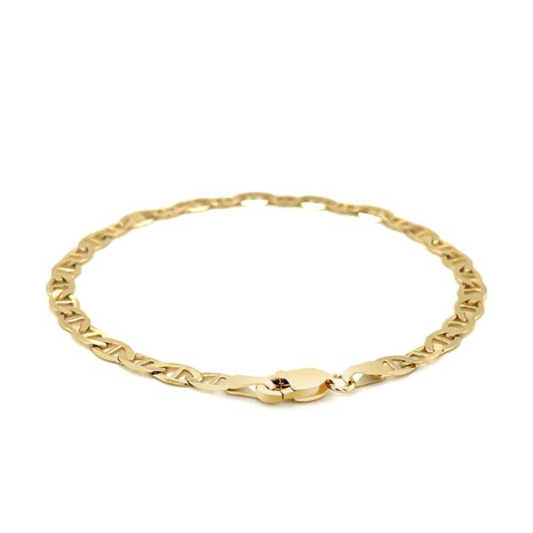 4.5mm 14k Yellow Gold Mariner Link Bracelet - Image 3