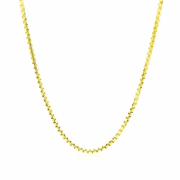 14k Yellow Gold Round Box Chain 1.7mm - Image 2