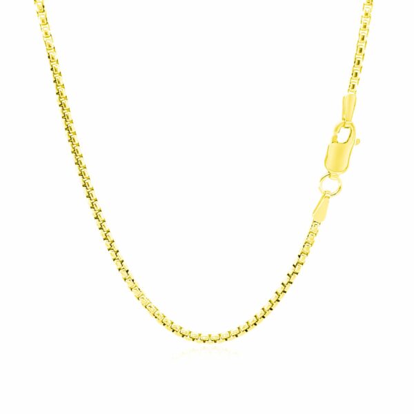 14k Yellow Gold Round Box Chain 1.7mm - Image 3