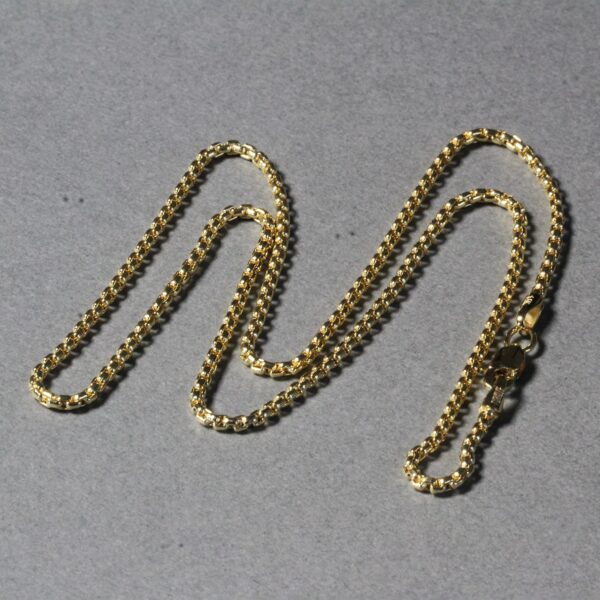 14k Yellow Gold Round Box Chain 1.7mm - Image 5