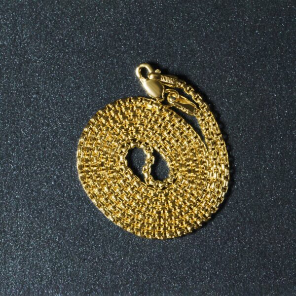 14k Yellow Gold Round Box Chain 1.7mm - Image 6