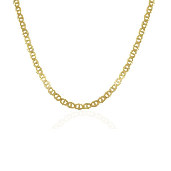 3.2mm 14k Yellow Gold Mariner Link Chain - Image 2