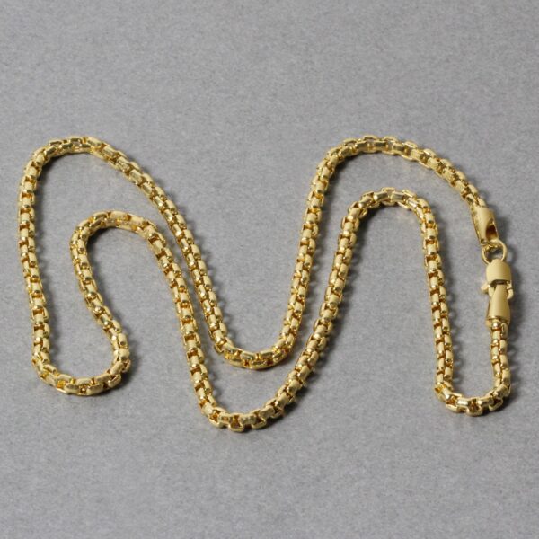 2.4mm 14k Yellow Gold Round Box Chain - Image 5