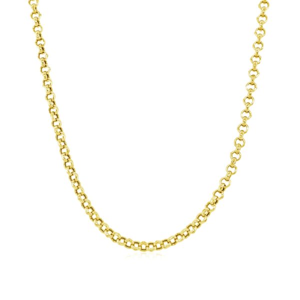 2.3mm 10k Yellow Gold Rolo Chain - Image 2