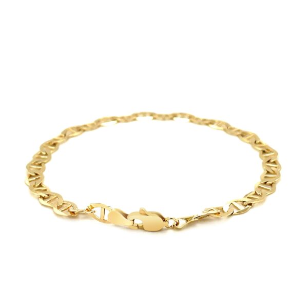 5.5mm 14k Yellow Gold Mariner Link Bracelet - Image 3