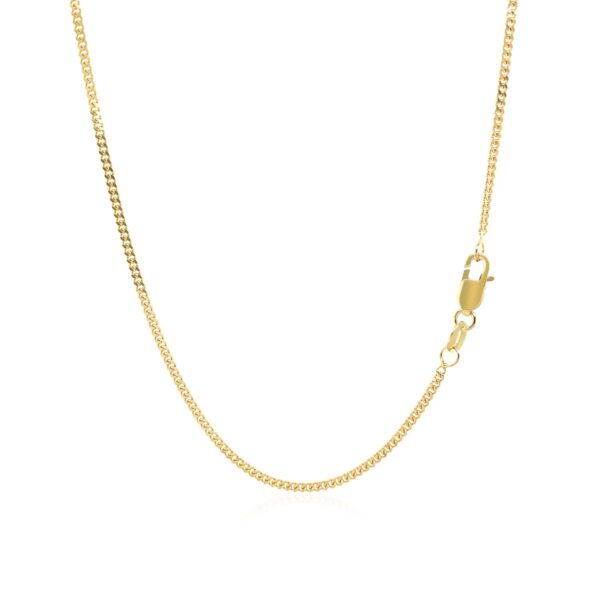 14k Yellow Gold Gourmette Chain 1.5mm - Image 3