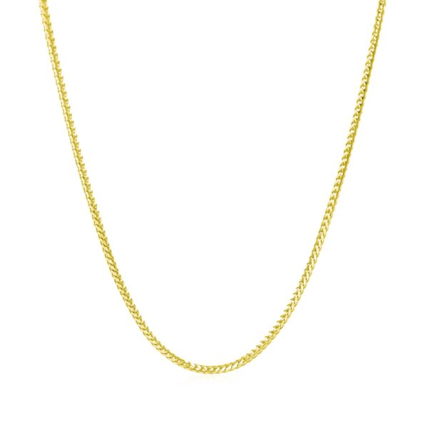 14k Yellow Gold Franco Chain 1.2mm - Image 2