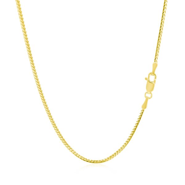 14k Yellow Gold Franco Chain 1.2mm - Image 3