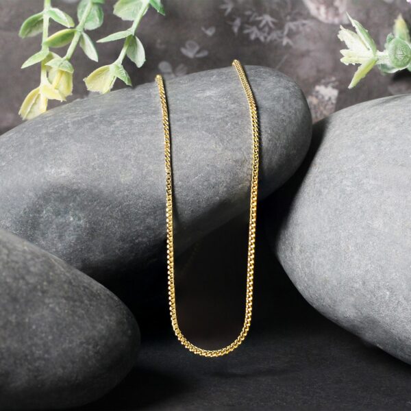 14k Yellow Gold Franco Chain 1.2mm - Image 4