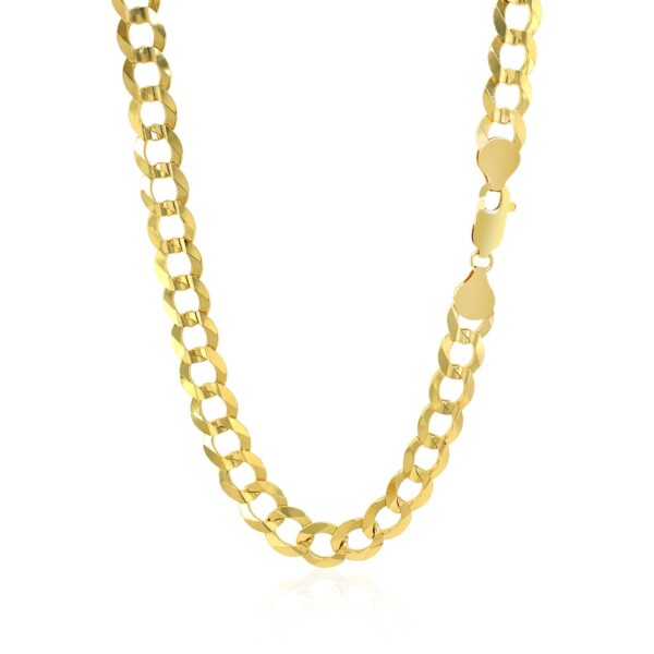 7.0mm 10k Yellow Gold Curb Chain - Image 3