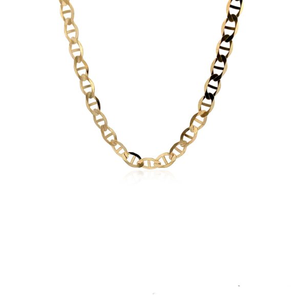 5.5mm 10k Yellow Gold Mariner Link Chain - Image 2