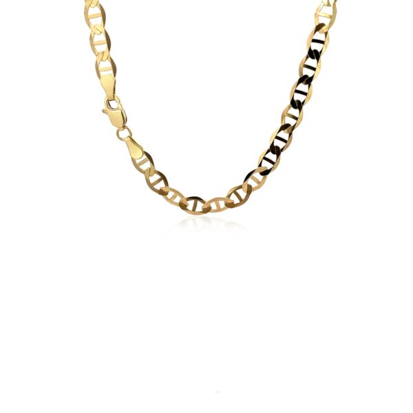 5.5mm 10k Yellow Gold Mariner Link Chain - Image 3