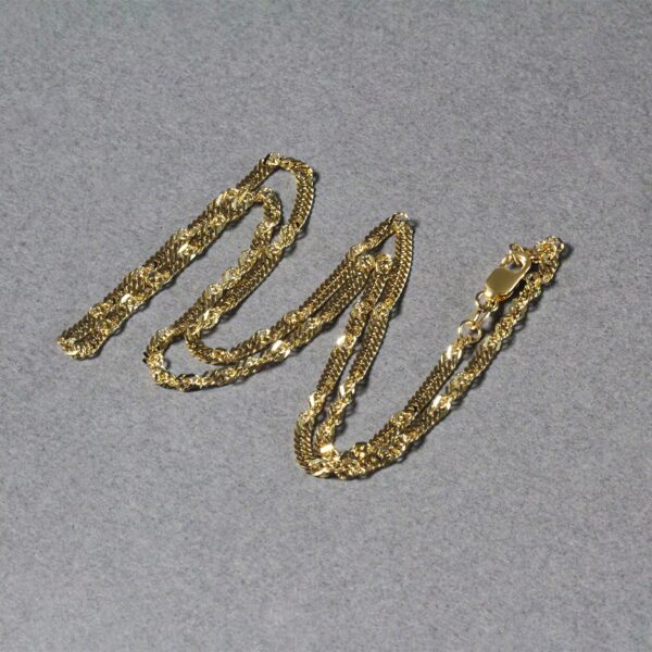 2.1mm 14k Yellow Gold Singapore Chain - Image 5