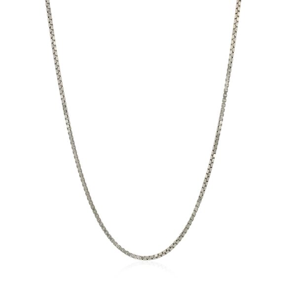 Sterling Silver 1.4mm Adjustable Box Chain - Image 2