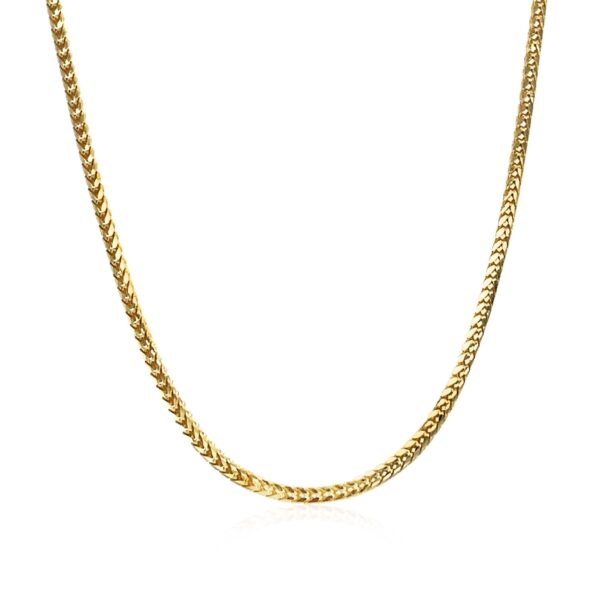 14k Yellow Gold Franco Chain 1.8mm - Image 2