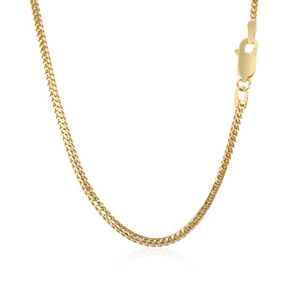 14k Yellow Gold Franco Chain 1.8mm - Image 3