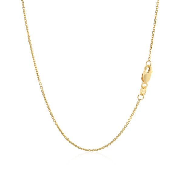 10k Yellow Gold Cable Chain 1.1mm - Image 3