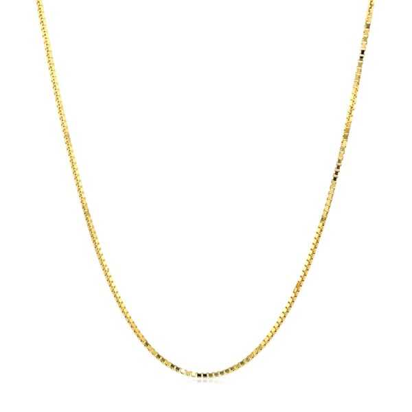 14k Yellow Gold Octagonal Box Chain 1.0mm - Image 2