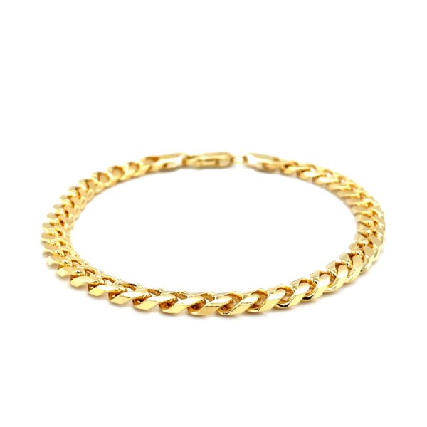 5.8mm 14k Yellow Gold Solid Miami Cuban Bracelet - Image 2