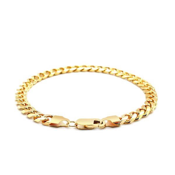 5.8mm 14k Yellow Gold Solid Miami Cuban Bracelet - Image 3