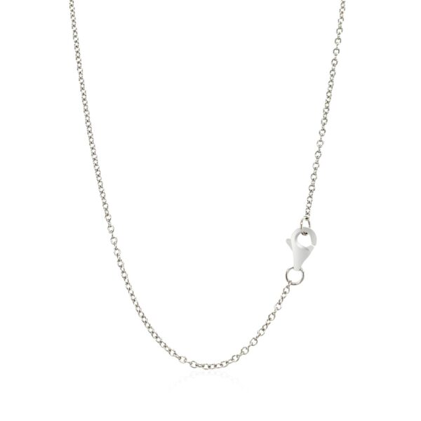 Sterling Silver Heart Necklace with Cubic Zirconias - Image 3