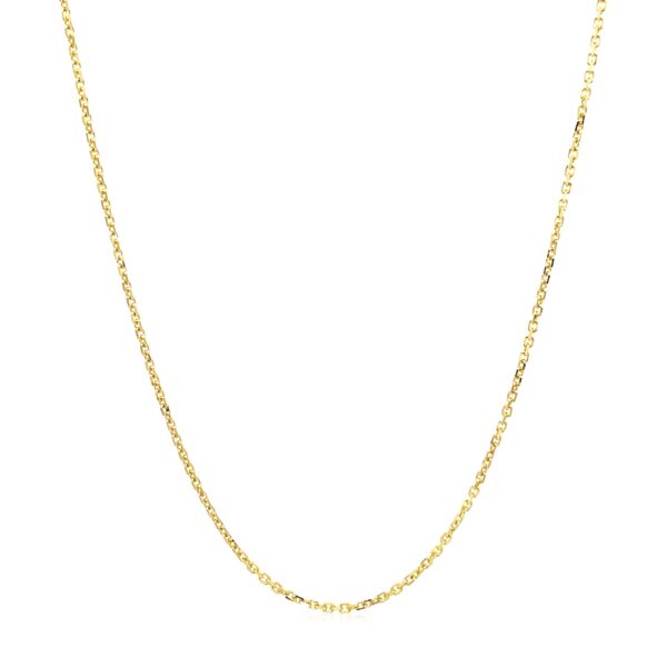 18k Yellow Gold Cable Chain 1.1mm - Image 2