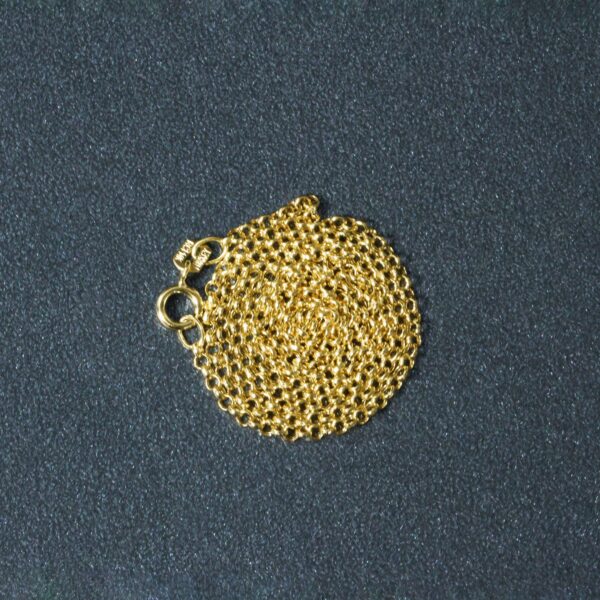 14k Yellow Gold Rolo Chain 1.9mm - Image 6