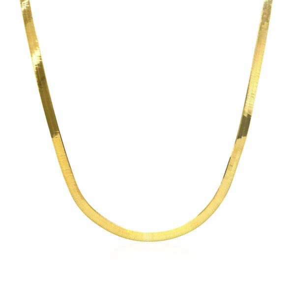 Imperial Herringbone Chain in 10k Yellow Gold (2.8 mm) - Image 3