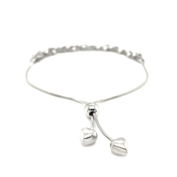 Adjustable Multi-Strand Chain and Bead Bracelet in Sterling Silver - Image 3