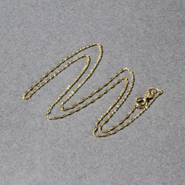 14k Yellow Gold Singapore Chain 1.0mm - Image 5