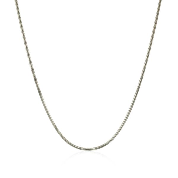 Sterling Silver 1.1mm Snake Style Chain - Image 2