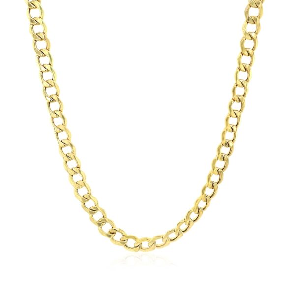 4.4mm 14k Yellow Gold Curb Chain - Image 2