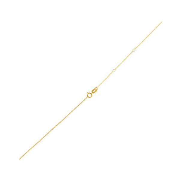 Adjustable Cable Chain in 14k Yellow Gold (1.0mm)