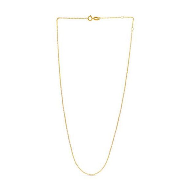 Adjustable Cable Chain in 14k Yellow Gold (1.0mm) - Image 2