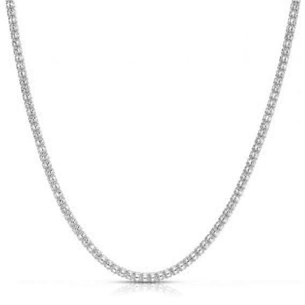 Ice Barrel Chain in 14k White Gold (3.1 mm) - Image 2