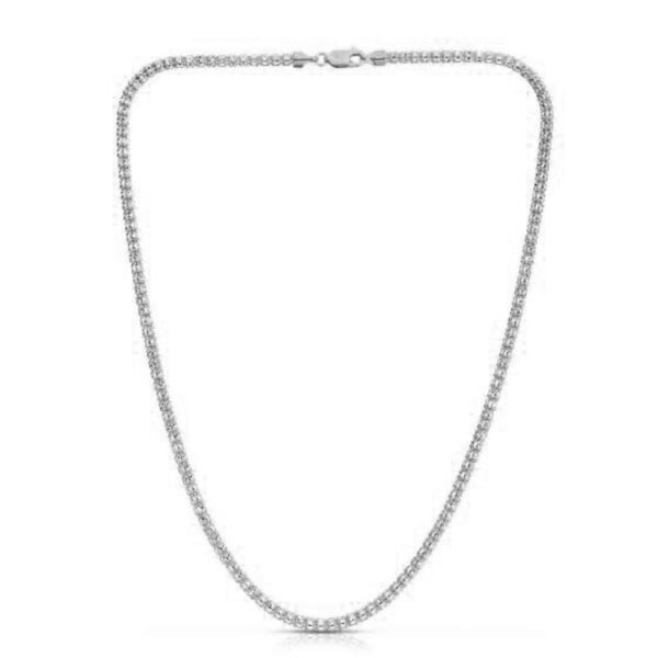 Ice Barrel Chain in 14k White Gold (3.1 mm) - Image 3