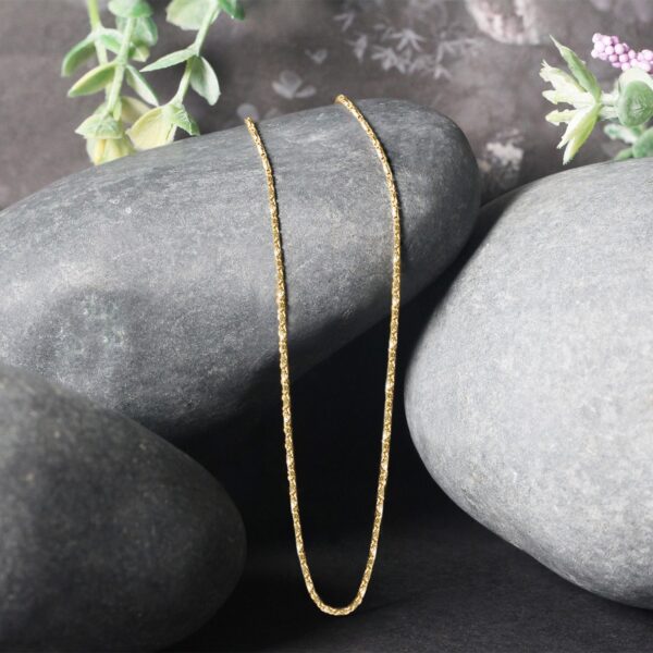 14k Yellow Gold Lumina Pendant Chain 0.9mm - Image 2